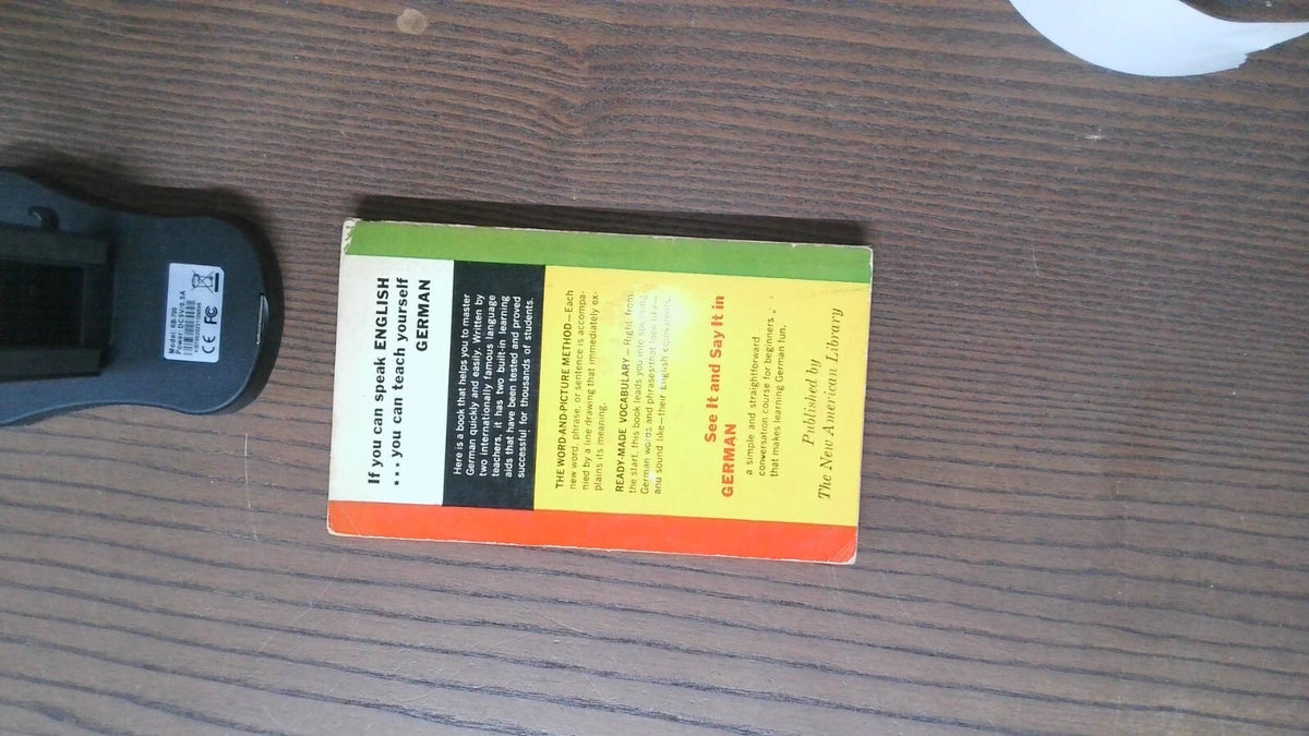 See It And Say It In German, Margarita Madrigal, 1964, A Signet Language Book