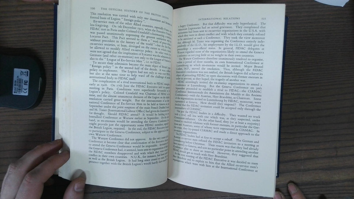 The Official History Of The British Legion, Graham Wootton, 1956, Macdonald