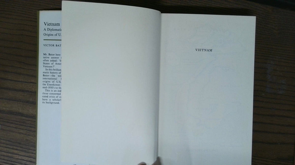 Vietnam A Diplomatic Tragedy: Origins of U. S. Involvement, Victor Bator, 1965