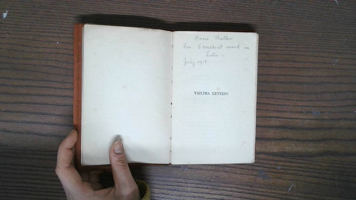 Valima Letters, Robert Louis Stevenson, Methuen & Company LTD