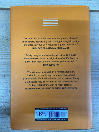 Against The Grain - Norman Baker - Signed