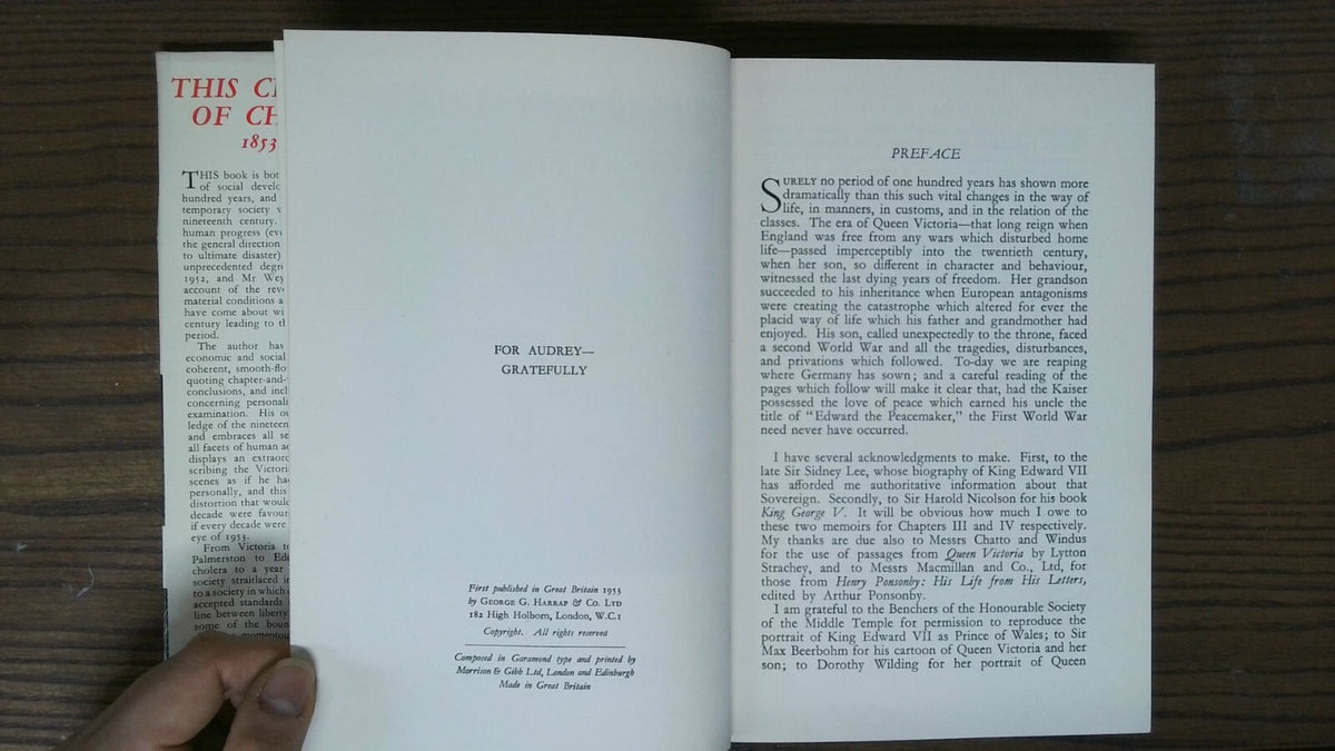 This Century of Change: 1853-1952, Anthony Weymouth, 1953, George G. Harrap & Co