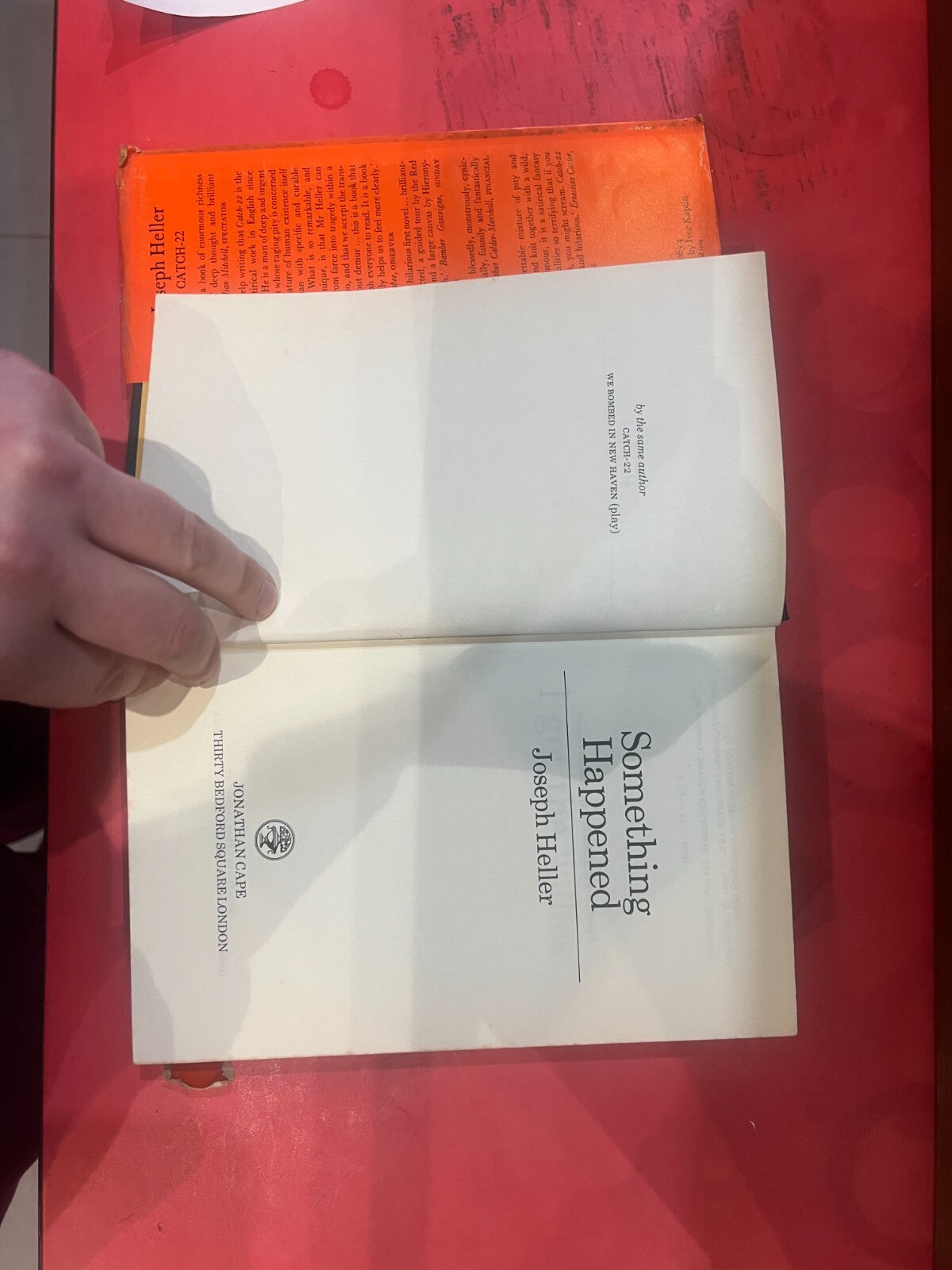 Joseph Heller Something Happened 1974 Jonathan Cape
