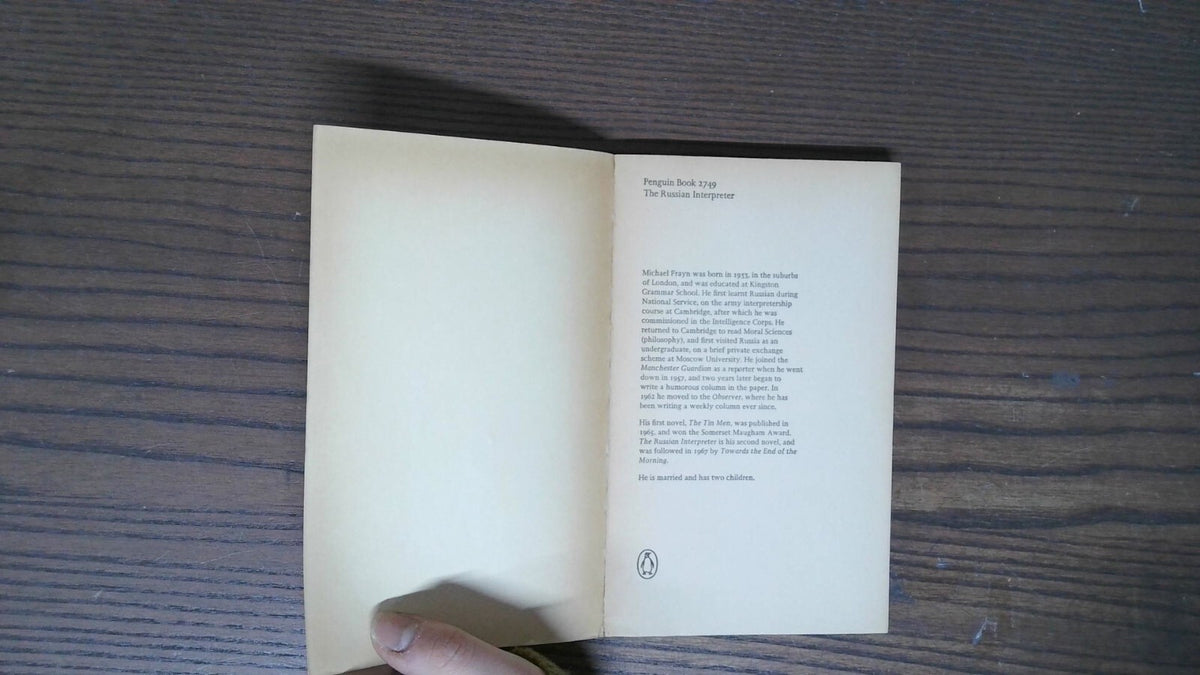 The Russian Interpreter, Michael Frayn, 1967, Penguin Books
