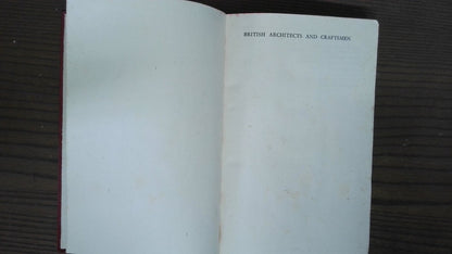 British Architects And Craftsmen, Sacheverell Sitwell, 1945, B T Batsford Book