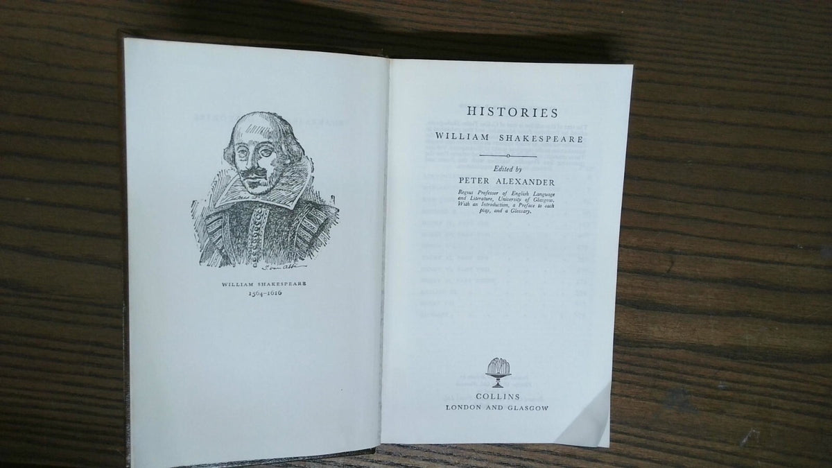 Histories, William Shakespeare, 1978, Collins