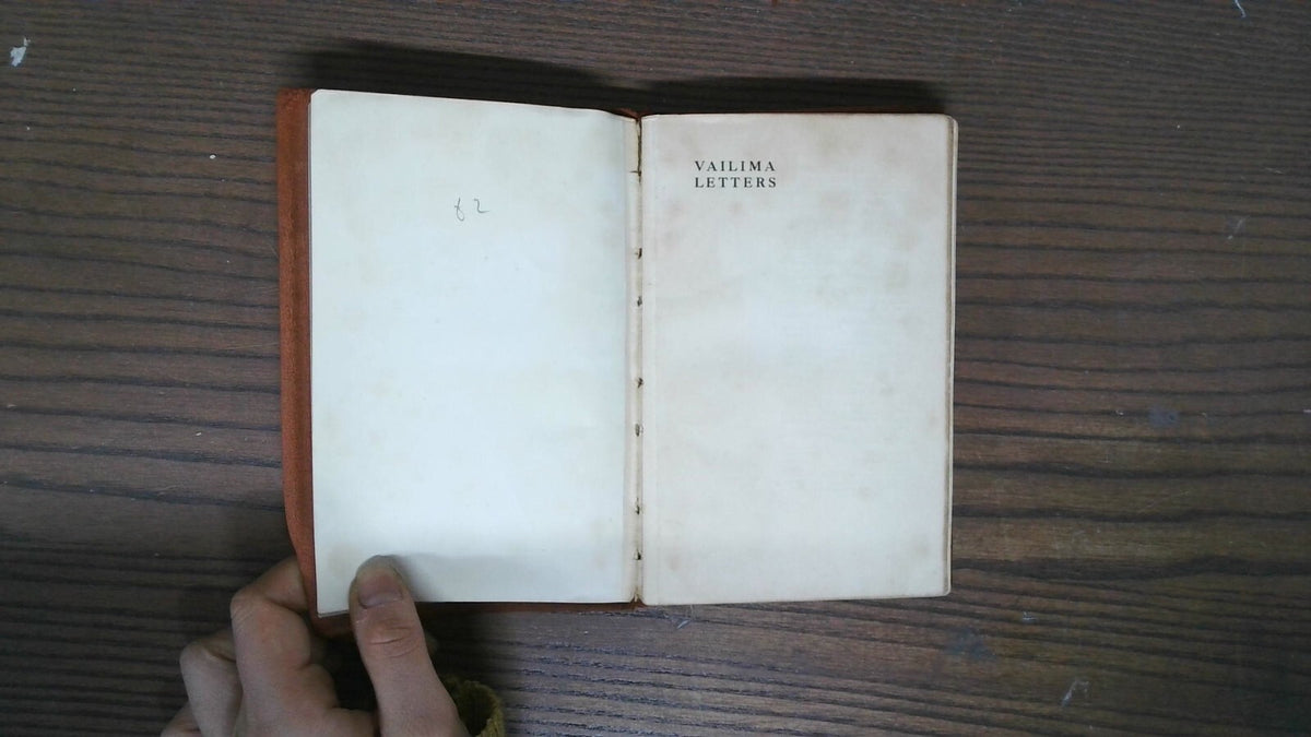 Valima Letters, Robert Louis Stevenson, Methuen & Company LTD