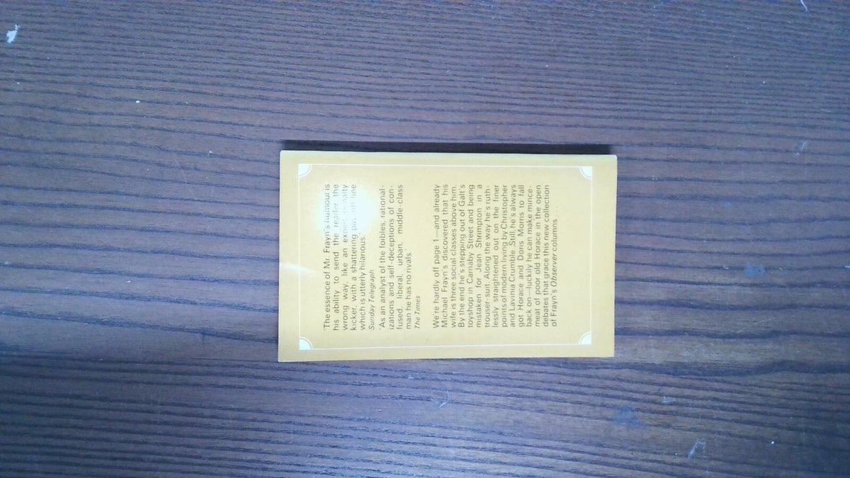 At Bay In Gear Street, Michael Frayn, 1967, Fontana Original