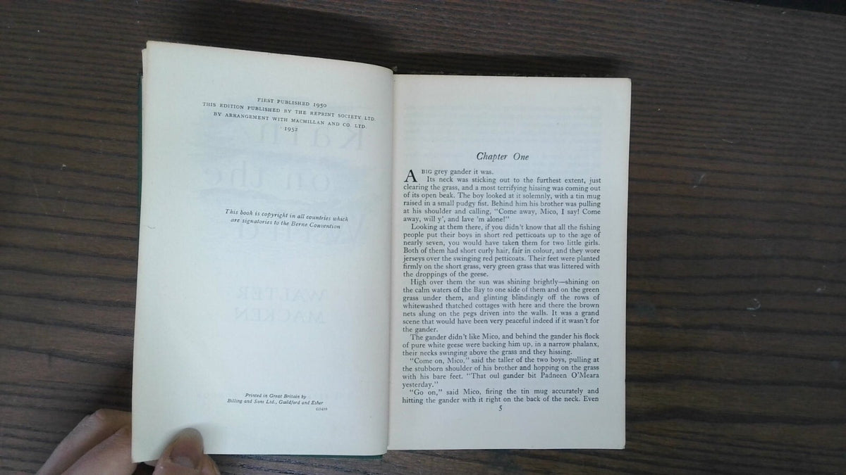 Rain on the wind, MACKEN, WALTER, 1952, Reprint Society Ltd.