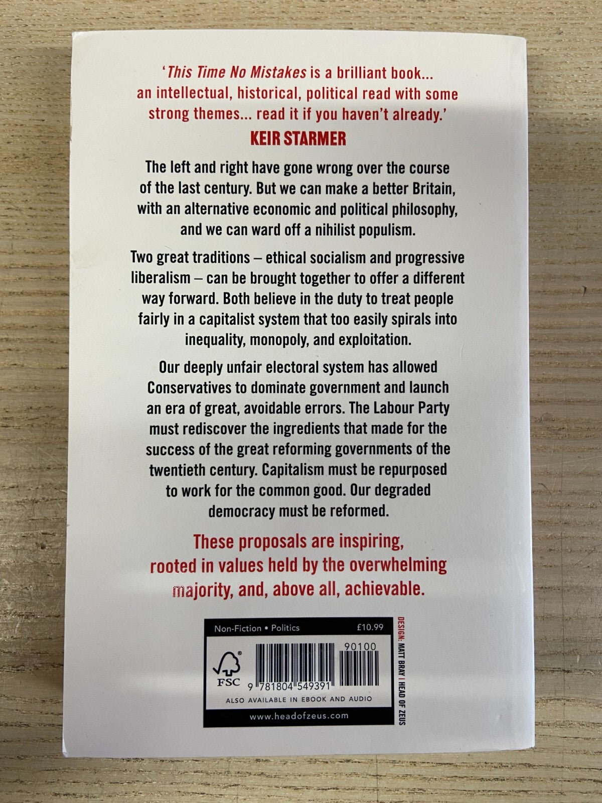 This Time No Mistakes, How To Remake Britain - Will Hutton - Signed
