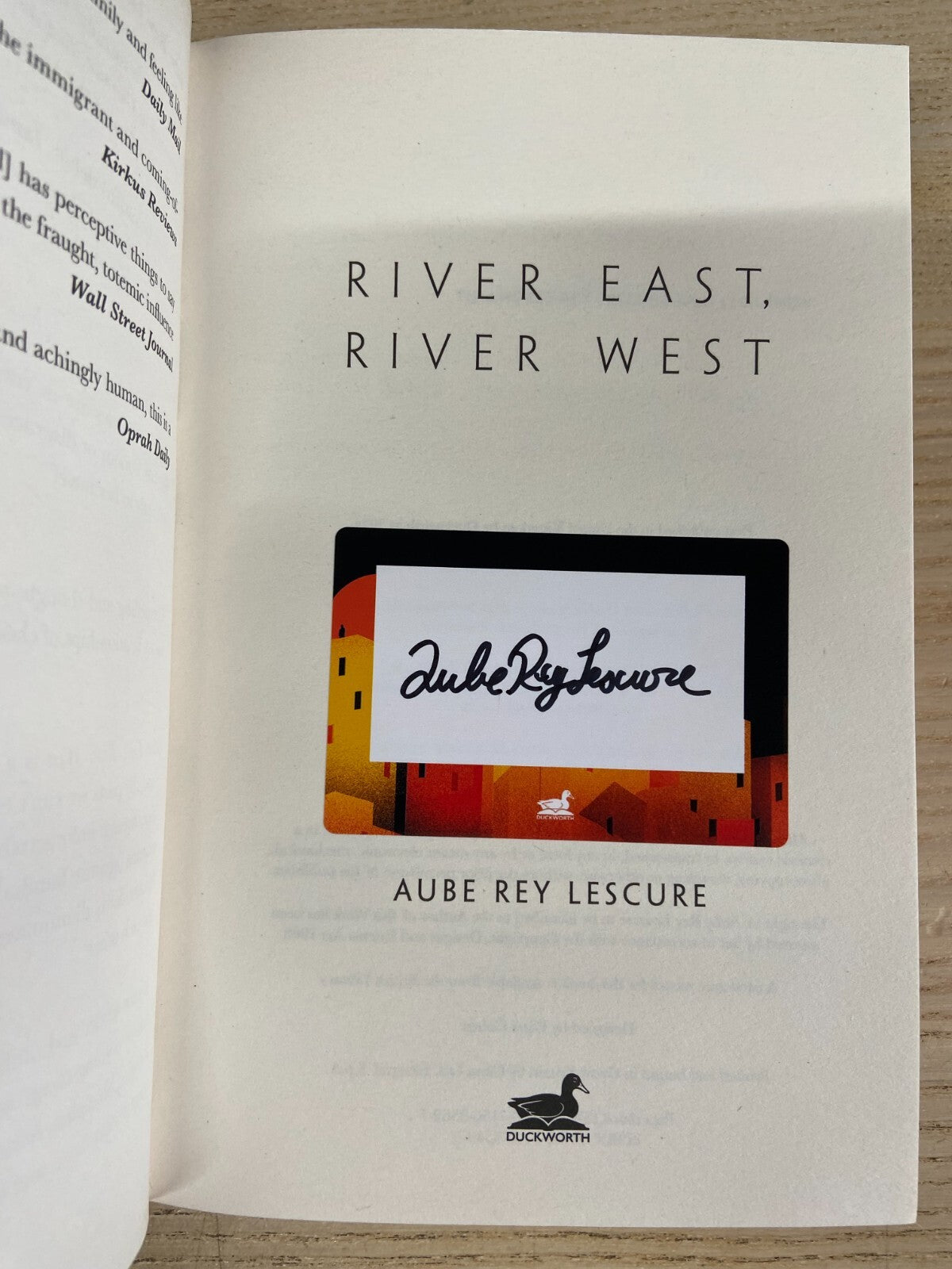 River East, River West - Aube Rey Lescure - Signed