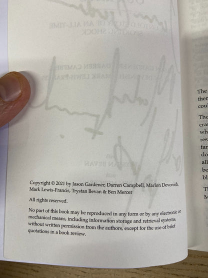 Our Race - Jason Gardener, Darren Campbell, Marlon Devonish - Signed