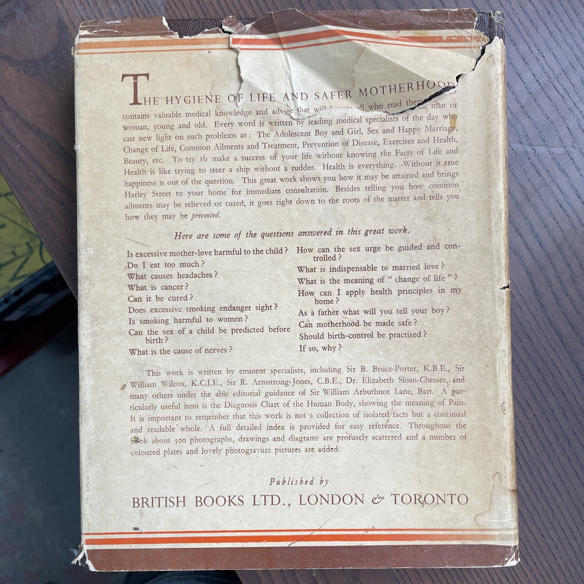 The Hygiene of Life and Safer Motherhood + Personal Supplements - 1934