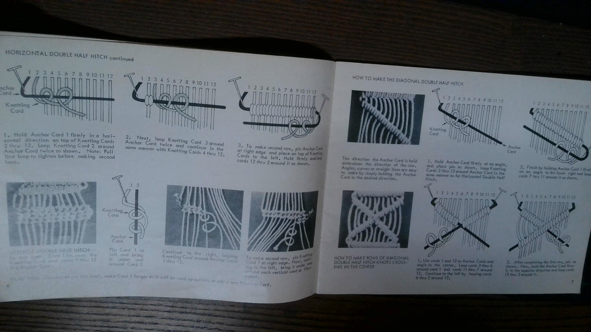 1971 MACRAME HP400 Lynn Paulin Vintage Instruction Book