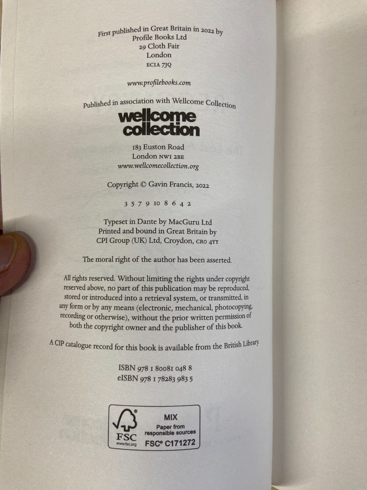 Recovery, The Lost Art of Convalescence - Dr Gavin Francis - Signed