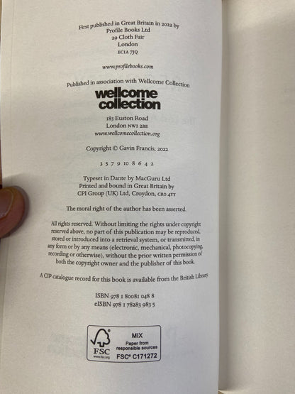 Recovery, The Lost Art of Convalescence - Dr Gavin Francis - Signed