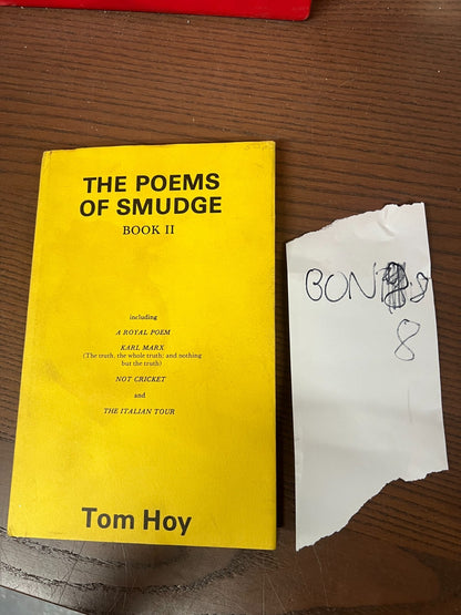 The Poems of Smudge Book 2 SIGNED 1st Edition, Tom Hoy, Stockwell, 1983