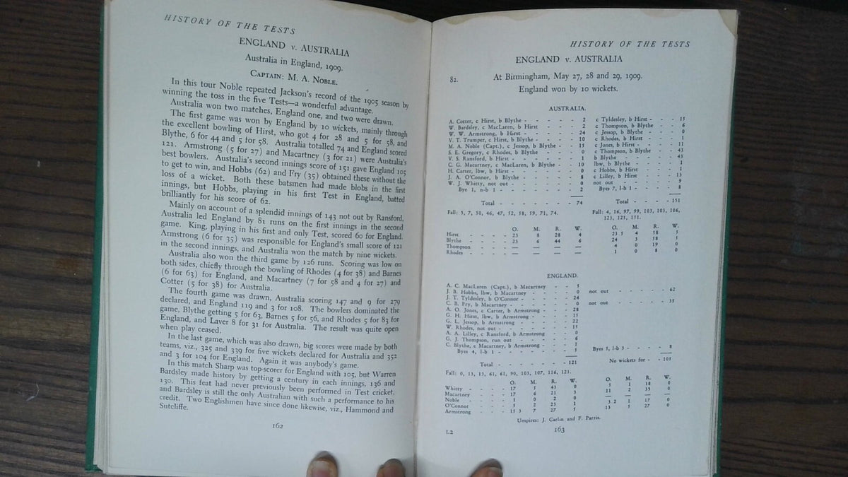 History of the Tests, Sydney Smith, 1946