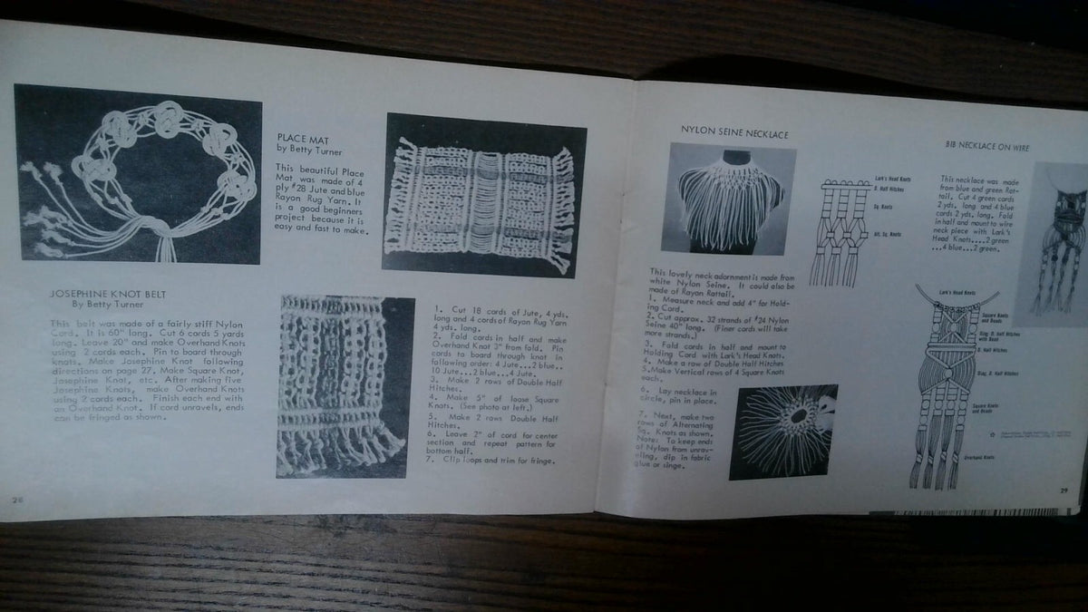1971 MACRAME HP400 Lynn Paulin Vintage Instruction Book