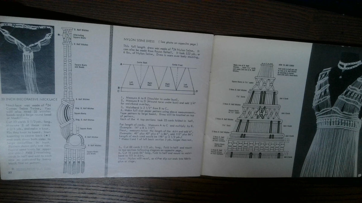 1971 MACRAME HP400 Lynn Paulin Vintage Instruction Book