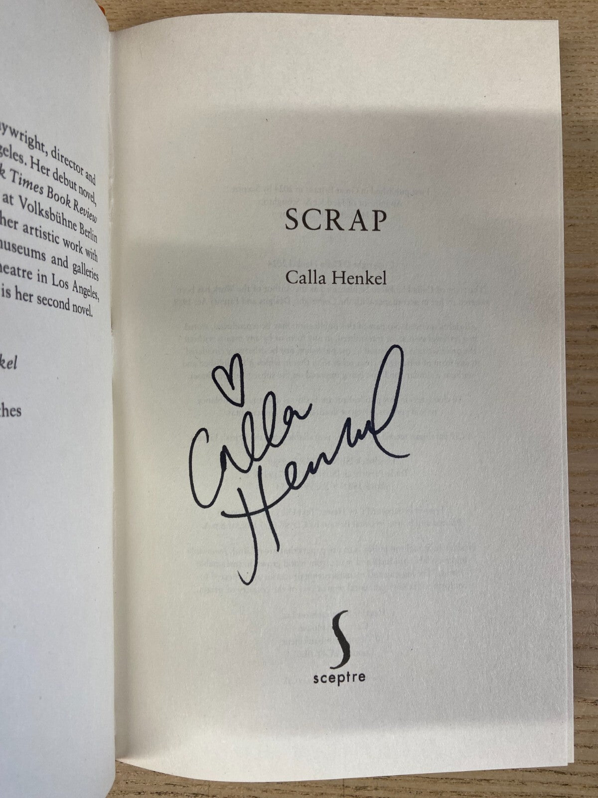 Scrap - Calla Henkel - Signed