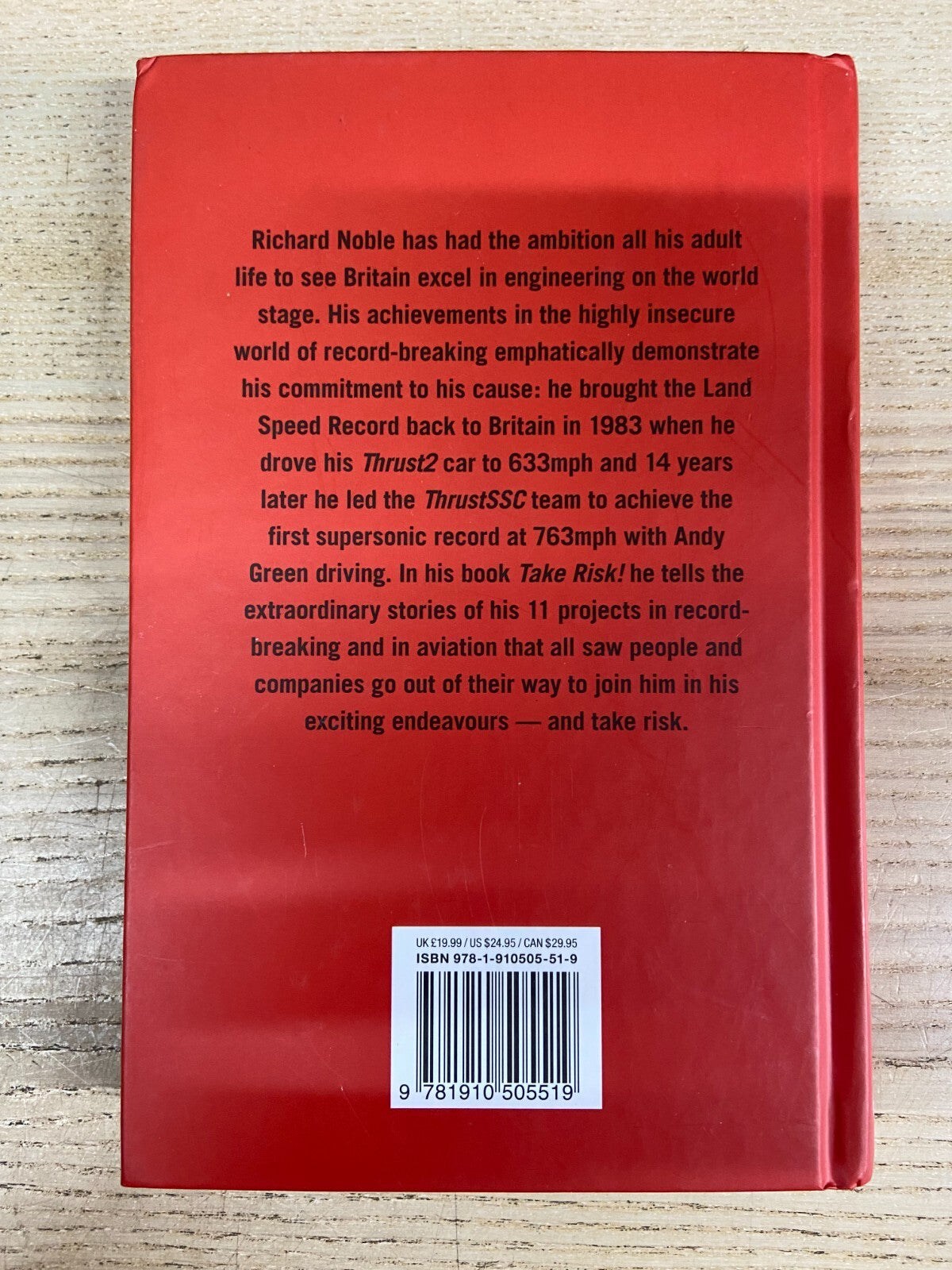 Take Risk! - Richard Noble - Signed