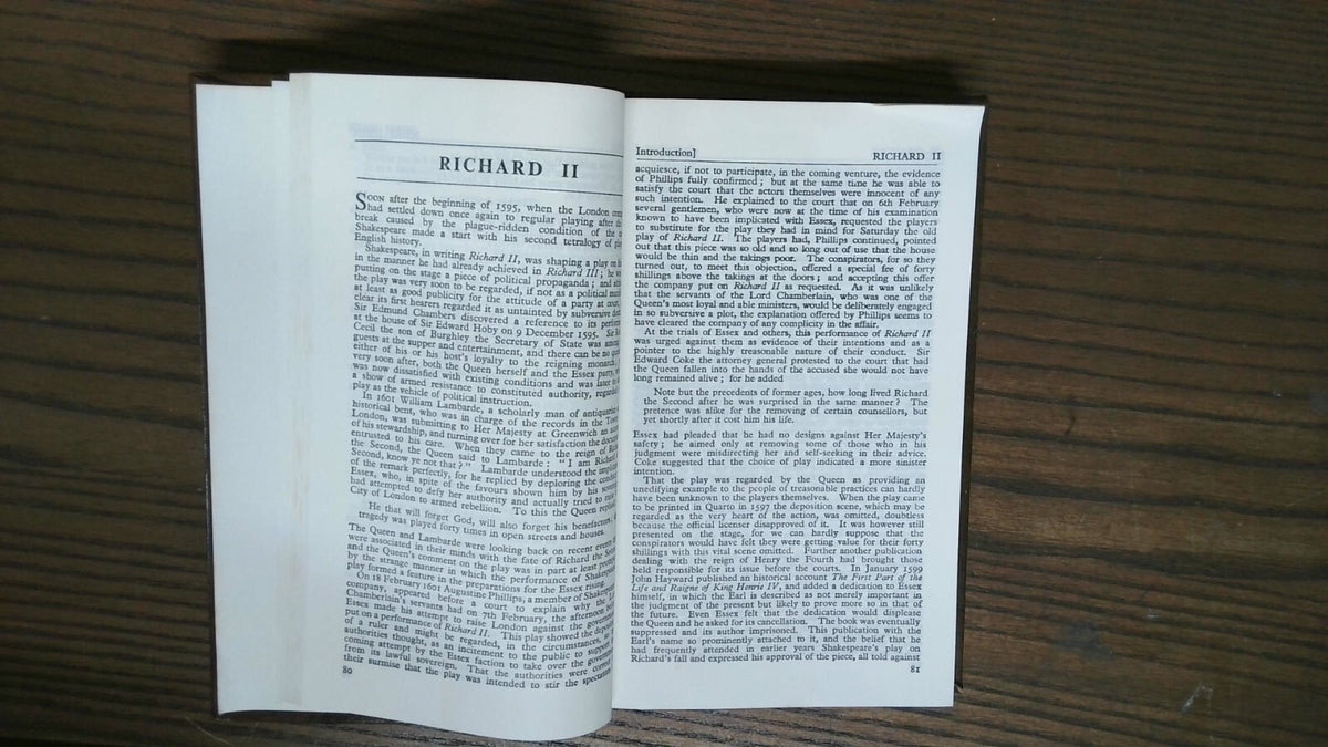Histories, William Shakespeare, 1978, Collins