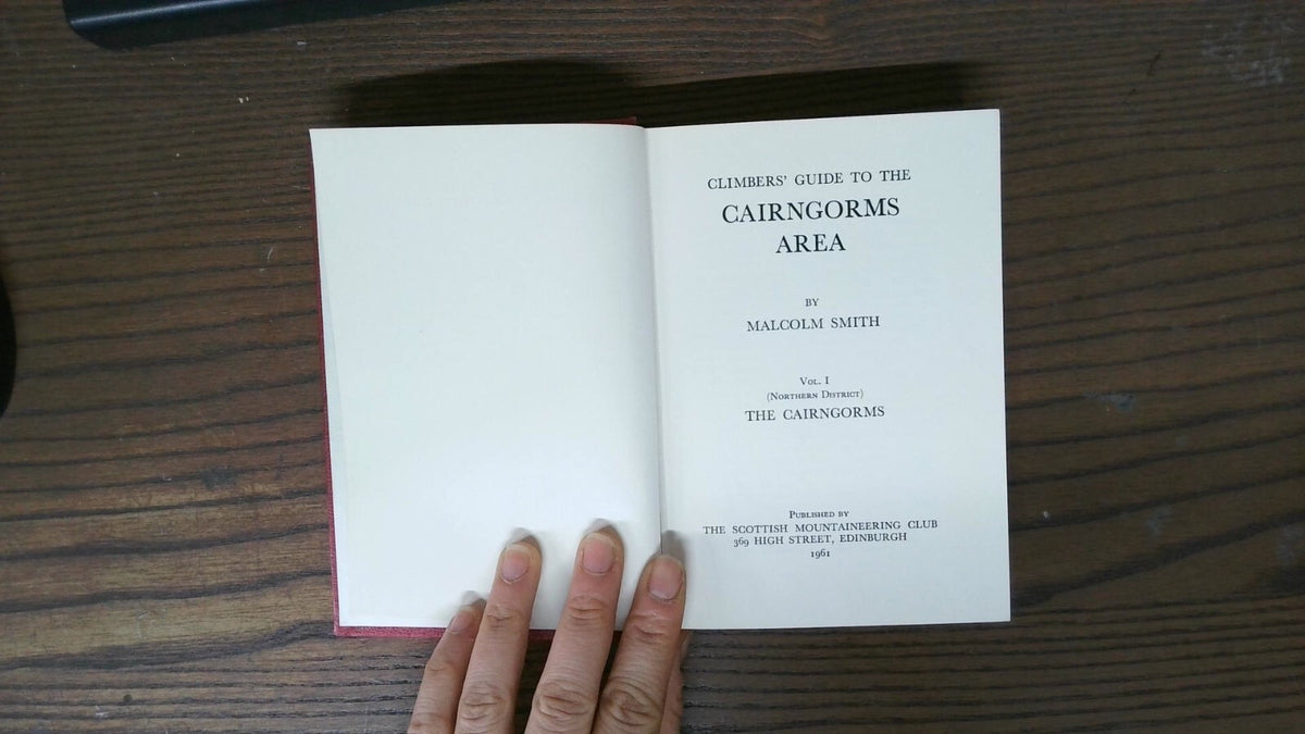 Climber's Guide to The Cairngorms Area vol 1