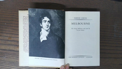 Melbourne, Lord David Ceci, 1955, Reprint Society