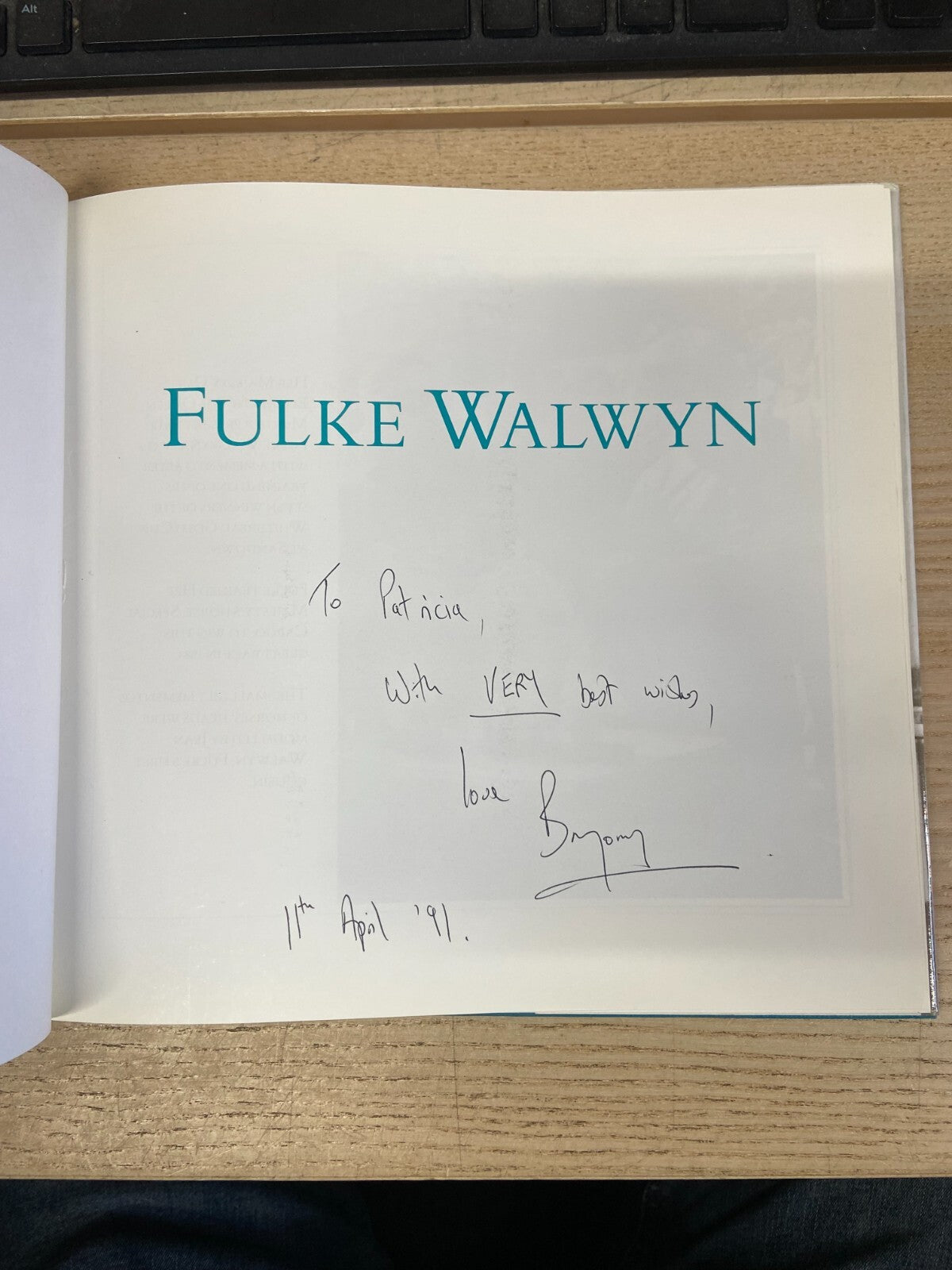 Fulke Walwyn - Bryony Fuller - Signed