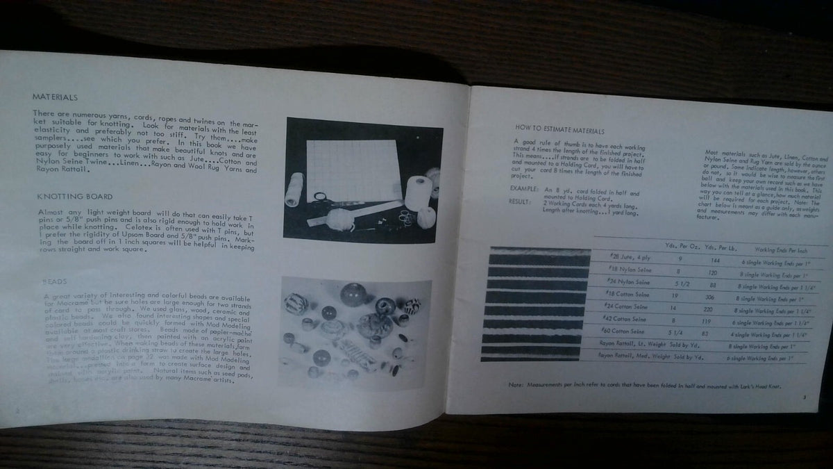 1971 MACRAME HP400 Lynn Paulin Vintage Instruction Book