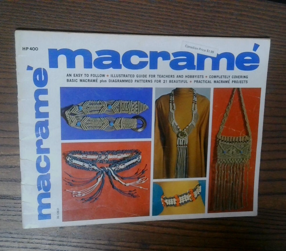 1971 MACRAME HP400 Lynn Paulin Vintage Instruction Book