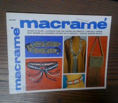 1971 MACRAME HP400 Lynn Paulin Vintage Instruction Book