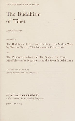 The Buddhism of Tibet