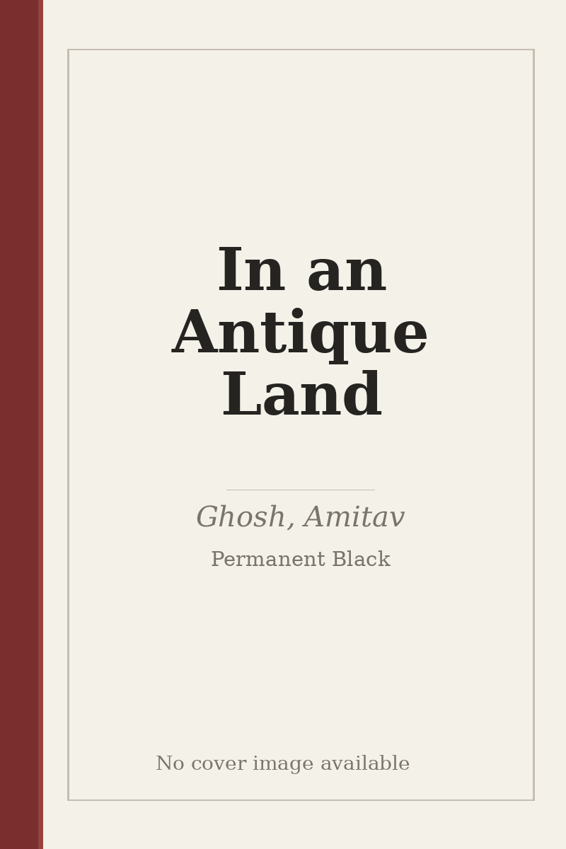 In an Antique Land - no cover image available