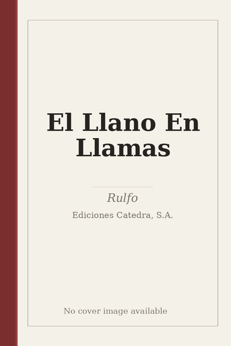 El Llano En Llamas - no cover image available