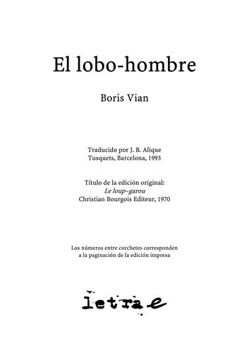 El Lobo-Hombre (Fabula)