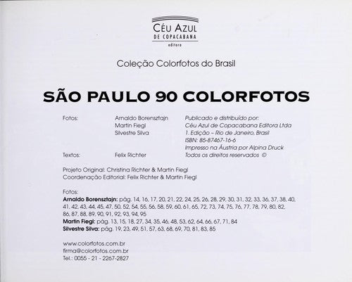 São Paulo Colorfotos. 90 Colorfotos