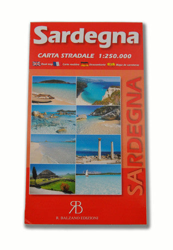 road map sardinia 1:2500000