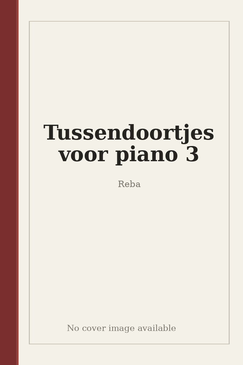 Tussendoortjes voor piano 3 - no cover image available