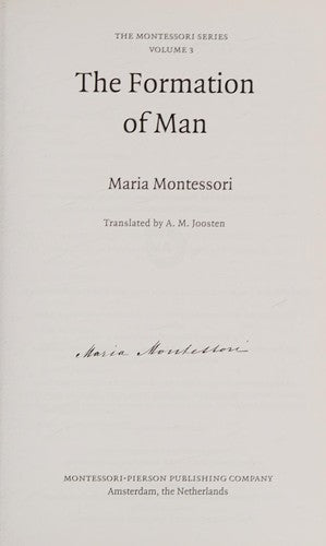 The Formation of Man