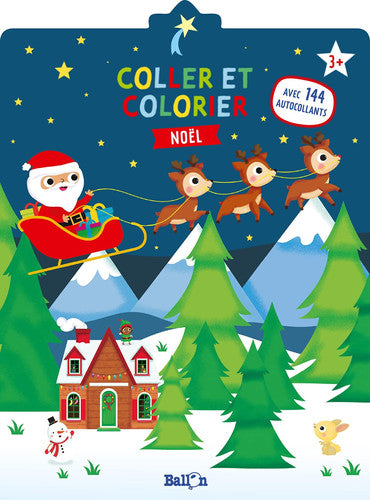 Coller et colorier - Noël: Avec 144 autocollants (Noël, 1)