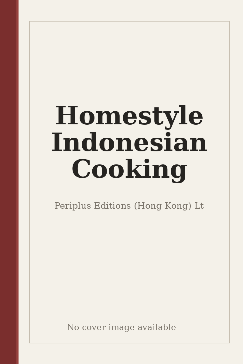 Homestyle Indonesian Cooking - no cover image available