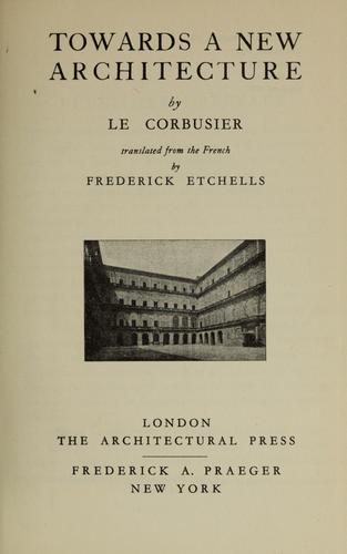 Towards a New Architecture