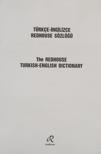 Redhouse New Turkish-English Dictionary