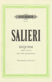 Salieri: Requiem in C Minor (Latin Vocal Score) (EP8311): For 4 Soli, Mixed Choir and Orchestra (Edition Peters)