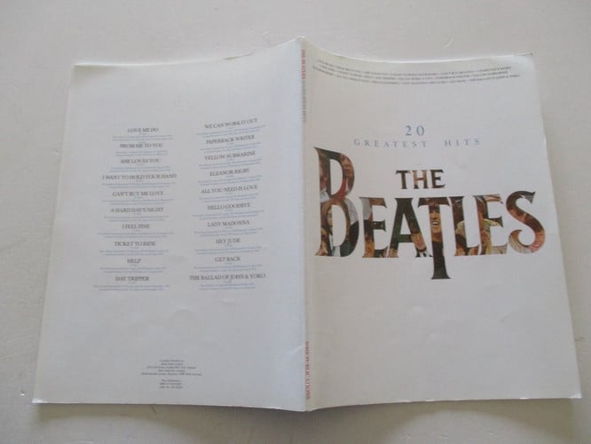The Beatles: 20 Greatest Hits Piano/Vocal Edition. Sheet Music for Piano, Vocal & Guitar(with Chord Boxes)
