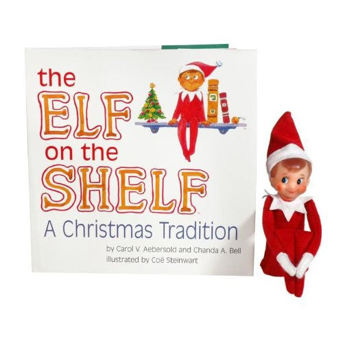 The Elf on the Shelf Christmas Tradition | Elf on the Shelf Boy, Light Tone, Blue Eyes | Christmas Elf, Multicoloured