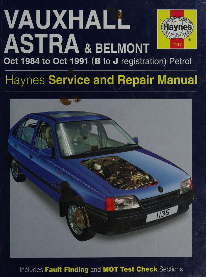 Vauxhall Astra Belmont Service Repair Manual