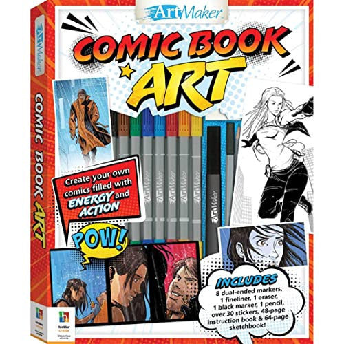 Art Maker Comic Book Art Boxset - Learn to Draw Comic Book Art - Anime and Manga